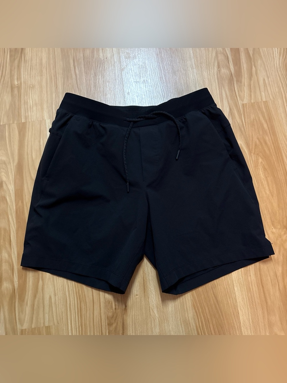 Lululemon Zeroed In Linerless Short 7" Mens Medium M Black LM7BJ0S Gym Workout